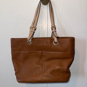 Michael Kors Brown Leather Bedford Tote Bag